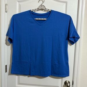 Classic Blue V-Neck Men's Tee